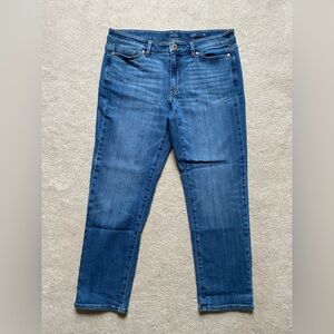 J. JILL Relaxed Boyfriend Mid Rise Denim Jeans Size 10P Blue